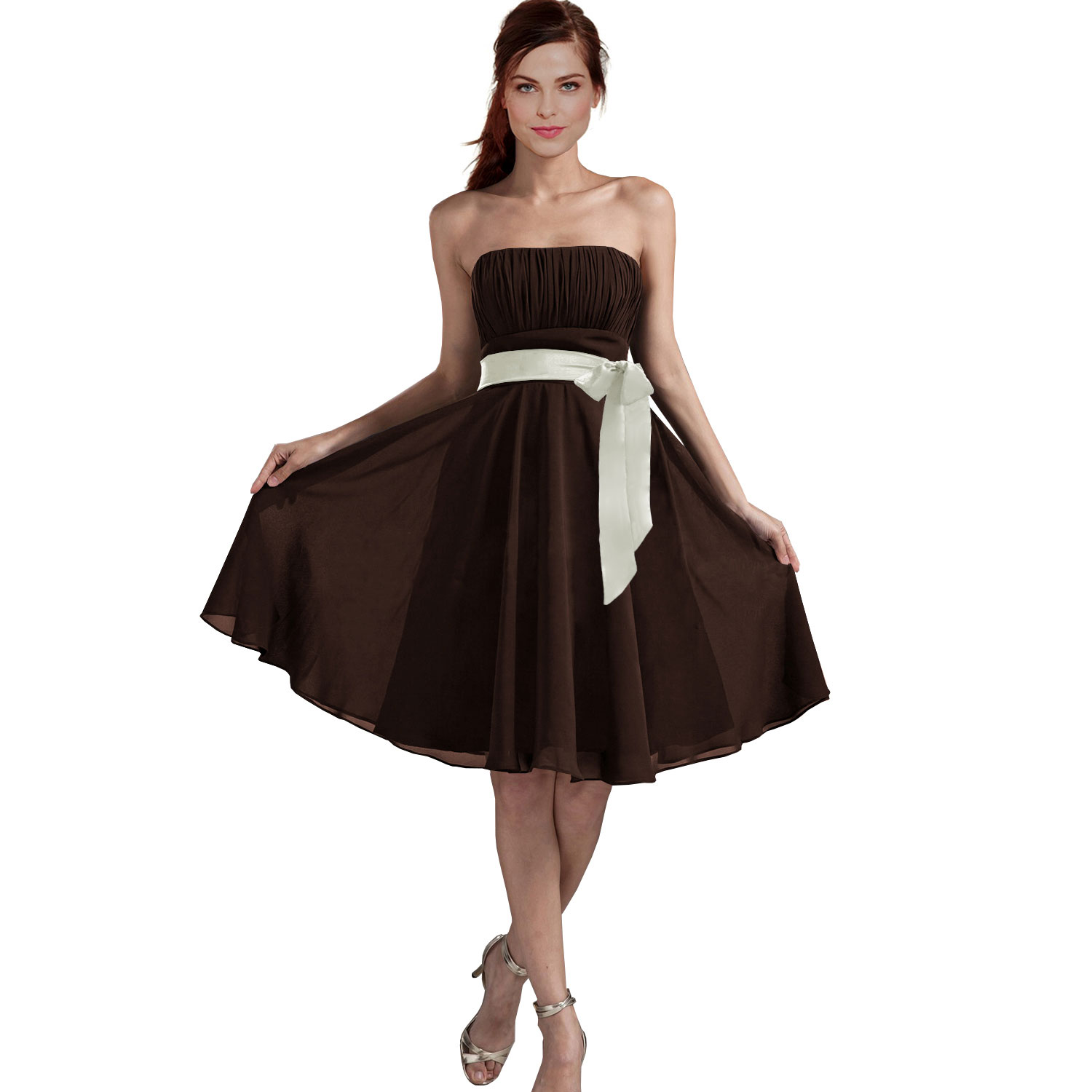 Chocolate Cocktail Party Dress