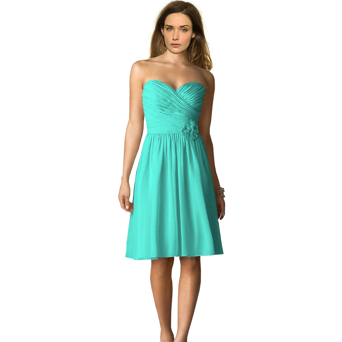 aqua blue colour dress