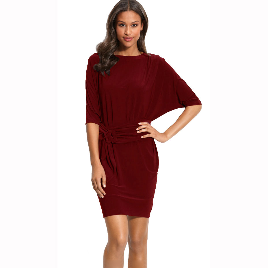 batwing jersey dress