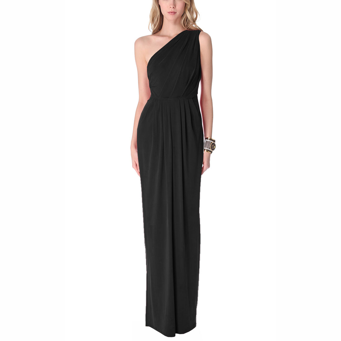 long sleeve jersey evening gown