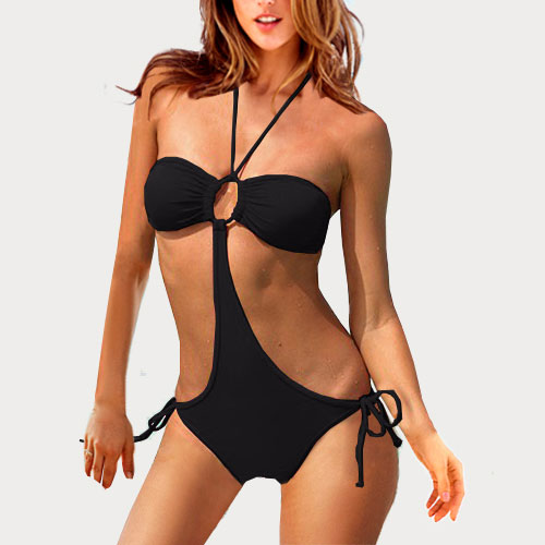 ladies cut out swimsuit